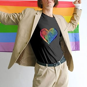 Pride Powder Heart T-shirt