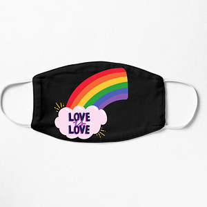 LGBT Love is Love Rainbow Mask