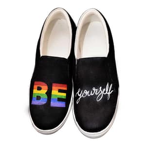 Be Your Self LGBT Shoes Black