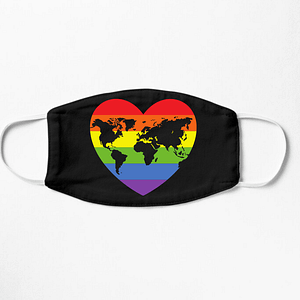 LGBT World Heart Mask