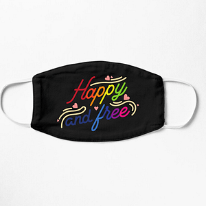LGBT Happy and Free Mask
