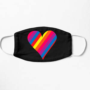 LGBT Rainbow Heart Mask